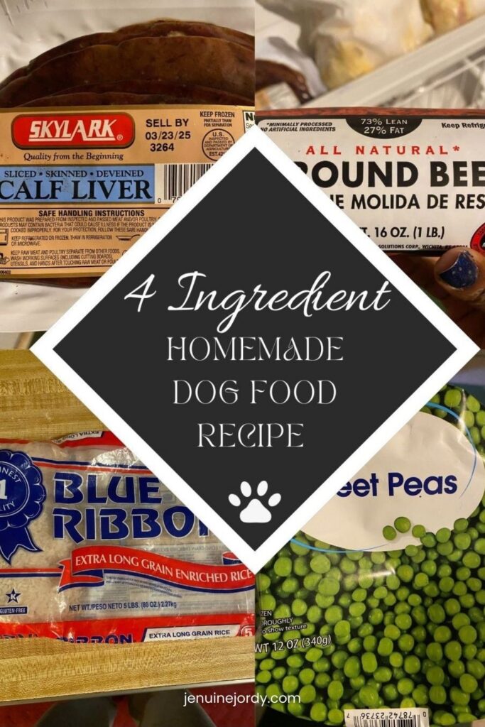 4 Ingredient Homemade Dog Food Recipe